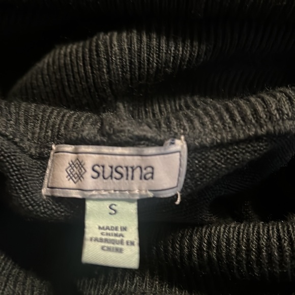 Susina Green Cashmere Feel Cowl neck Tunic Sweater SZ S - Picture 5 of 5